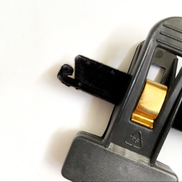 CHANEL CC gold metal logo black velvet velour bottoms clothing closet hanger - Picture 4 of 6